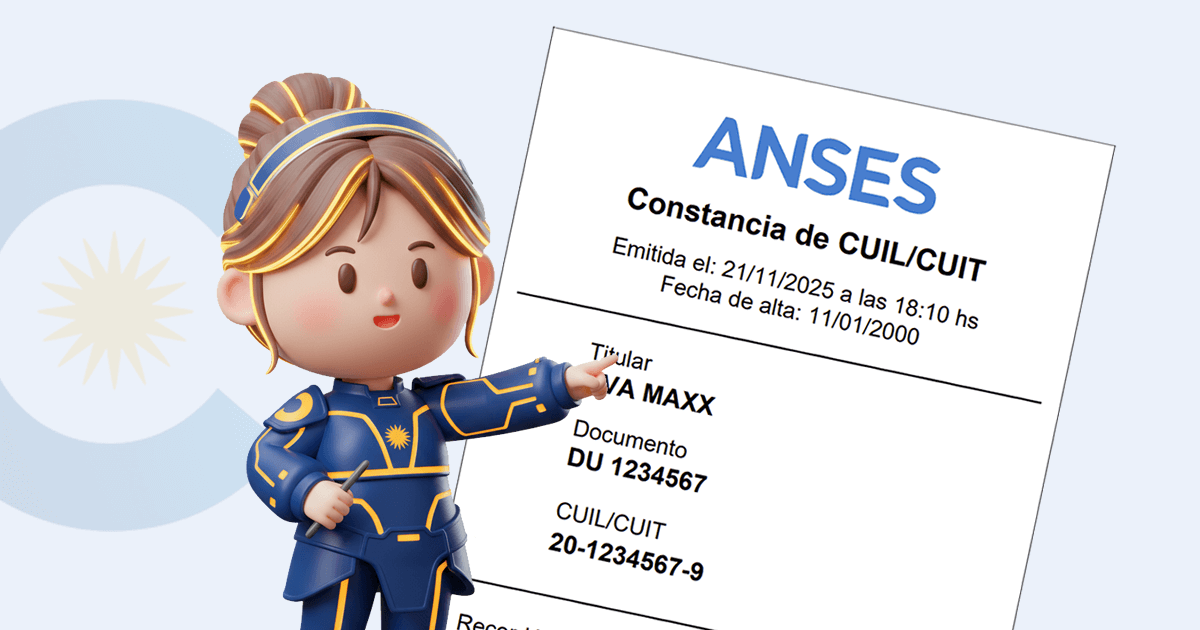 Constancia de CUIL de ANSES